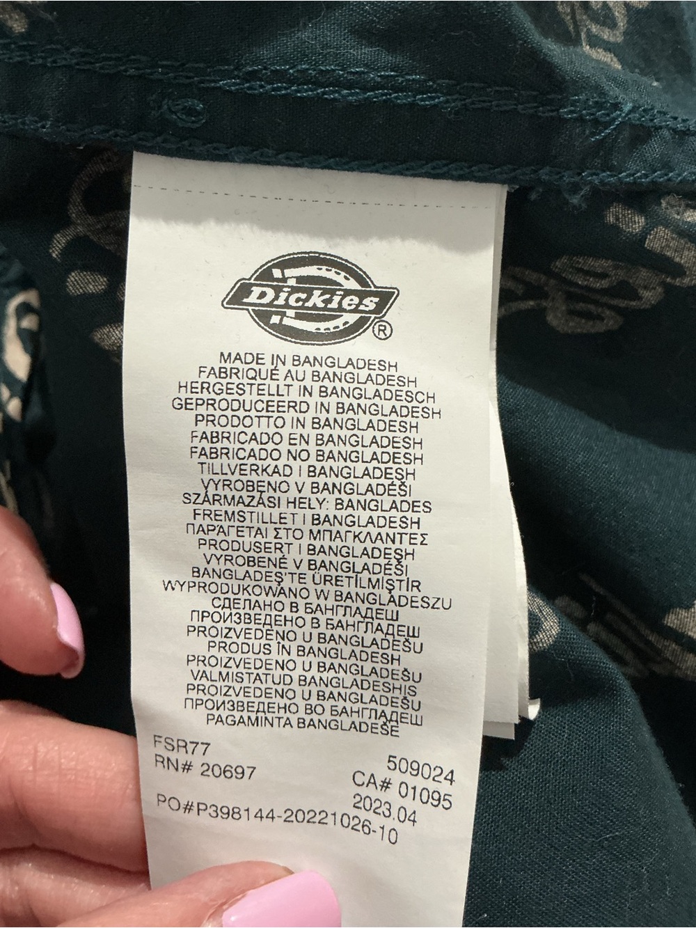 Dickies 100th Anniversary Script Logo Black Shirt Size M - Picture 5 of 10